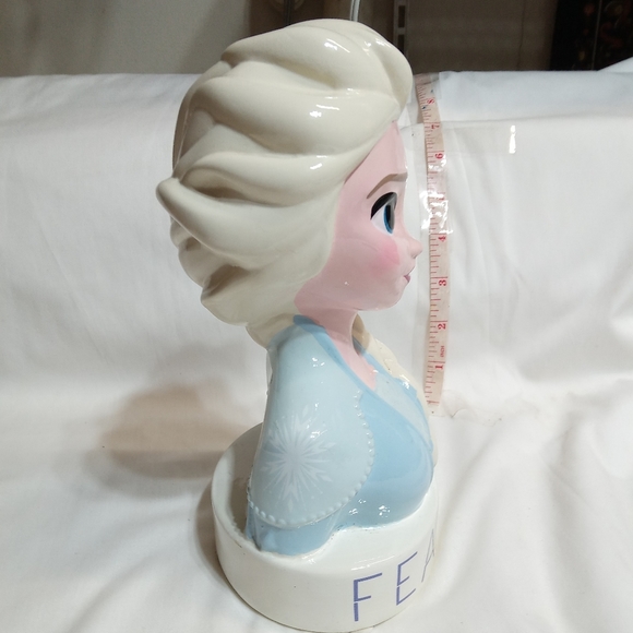 DISNEY Frozen Movie Elsa Princess "Fearless" Coin Bank. 8" Tall. - Picture 2 of 6